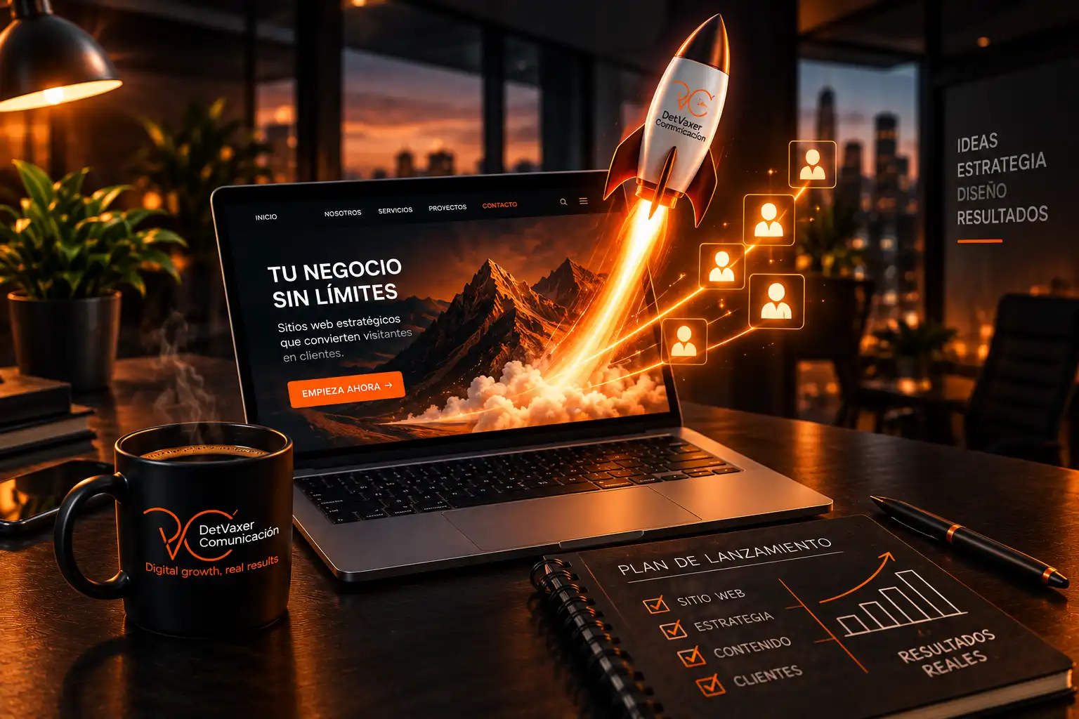 Lanzamiento de web que genera clientes